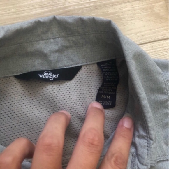 Mens Wrangler Short Sleeve Collared Top - Picture 3 of 7